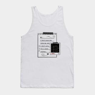 Anti-Romantic Inspired logo design Tank Top